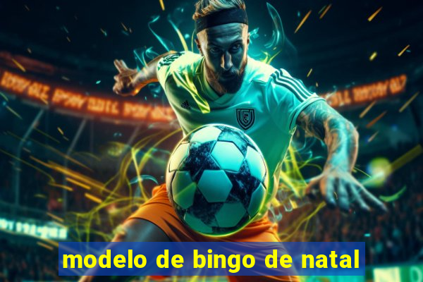 modelo de bingo de natal